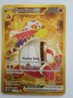 Pokemon TCG Skeledirge ex 272/193 Paldea Evolved Hyper Rare Gold NM - Image 1