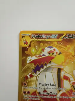 Pokemon TCG Skeledirge ex 272/193 Paldea Evolved Hyper Rare Gold NM - Image 3