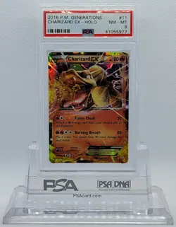 POKEMON GENERATIONS CHARIZARD #11 ULTRA RARE HOLO FOIL CARD PSA 8 NM-MT #* - Image 1