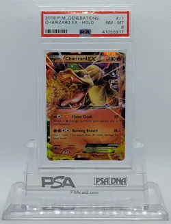 POKEMON GENERATIONS CHARIZARD #11 ULTRA RARE HOLO FOIL CARD PSA 8 NM-MT #* - Image 2