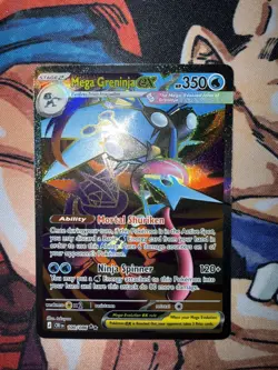Mega Greninja ex 100/086 Ultra Rare Chaos Rising Pokemon Holo Near Mint - Image 2