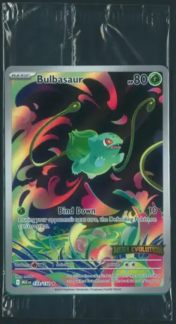 Bulbasaur 133/132 Stamped Booster Box Promo Pokemon Mega Evolutions SEALED - Image 1