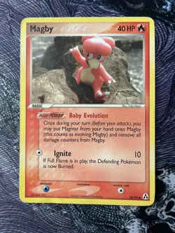 Magby 58/92 Common Legend Maker Pokemon HP - Image 1