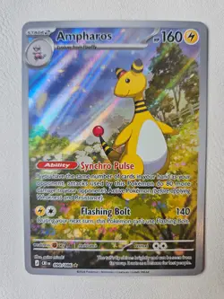 Pokemon TCG Ampharos Chaos Rising Illustration Rare 90/86 Near Mint - Image 1