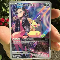 MARNIE'S MORPEKO 2025 POKEMON SCARLET & VIOLET BLACK STAR PROMO 206 Q5276 - Image 1