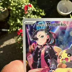 MARNIE'S MORPEKO 2025 POKEMON SCARLET & VIOLET BLACK STAR PROMO 206 Q5276 - Image 3