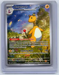 Ampharos 090/086 Holo Illustration Rare Chaos Rising Pokemon Near Mint - Image 1