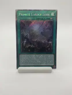 Yu-Gi-Oh! Primite Lordy Lode RA05-EN072 Platinum Secret Rare 1st Ed. - Image 1
