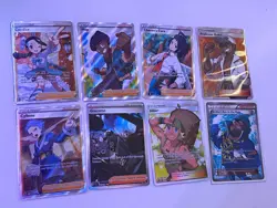 Pokemon TCG Supporter Trainer Full Art Holo Card Lot (8) Candice, Hop - Image 1