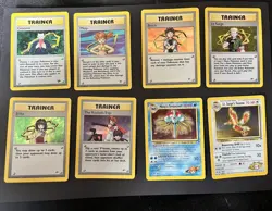 Pokemon TCG; 8-Card Mixed Lot Holo English 2000 Gym Leaders. - Image 1