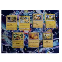 Pokemon Pikachu TCG Basic Card Lot - 8 English Cards - Image 1