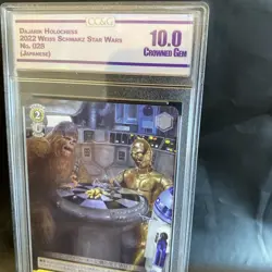 Star Wars Weiss Schwarz Chewbacca C-3PO Chess # 28 Japanese Card - Image 2
