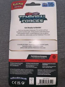 Pokemon TCG: Temporal Forces Blister Booster Packs Togekiss x1 & Baxcalibur x1 - Image 3