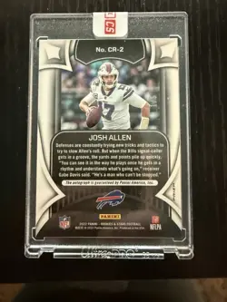 Panini 2022 Rookies & Stars Crusade Josh Allen Bills CR-2 Auto /5 - Image 2