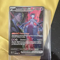 Team Rocket's Mewtwo ex 231/182 Sv10: Destined Rivals Holo Full Art Pokemon Card - Image 2