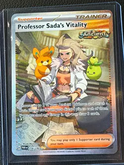 Pokemon Professor Sada's Vitality 256/182 Paradox Rift Mint Illustration Rare - Image 1