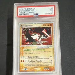 Pokemon TCG Groudon ex Hidden Legends 93/101 Holo EN PSA 7 2004 - Image 1