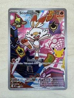 Pokemon TCG Scorbunny MEP053 Mega Evolution Black Star Promo NM - Image 1
