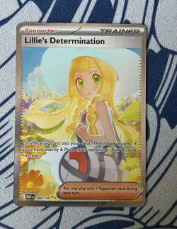 Pokemon TCG Lillie's Determination 184/132 Me01 Mega Evolution Holo English - Image 1