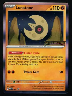 Lunatone Mega Evolution Promo 004 NM Pokemon TCG - Image 1