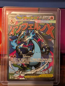 Pokemon TCG Mega Charizard X EX 360 HP Holo Promo ME: Mega Evolution 023 - Image 1