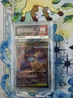 Pokemon TCG Mega Latias EX 181/132 Sir Mega Evolution ACE 10 Perfect Sub-grades - Image 1