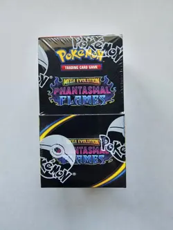 Pokemon TCG Mega Evolution Phantasmal Flames Sealed Half Booster Box (18 Packs) - Image 1