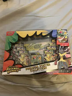 Pokemon TCG: Mega Evolution Ascended Heroes - Poster Collection - Mega Lucario - Image 1