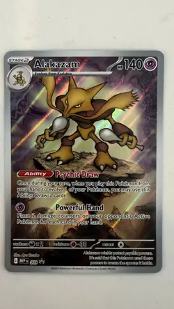 Alakazam MEP 009 Mega Evolution Black Star Promo Card Pokemon TCG Holo NM-MT - Image 1
