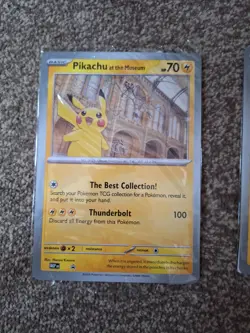 Pokemon TCG Mega Evolution Promo Sealed Pikachu At The Museum Jumbo Card| Mint | - Image 3
