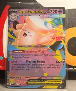 Mega Clefable EX 072 MEP Mega Evolution Promo Holo English Pokemon TCG 320 HP - Image 1