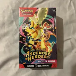 Pokemon TCG Mega Evolution Ascended Heroes Booster Bundle 6 Packs - Image 1
