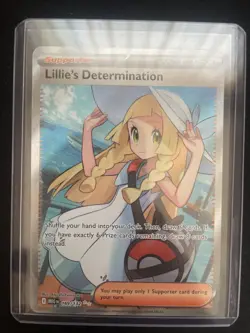 Pokemon TCG Lillie's Determination Card 169/132 Mega Evolution Ultra Rare - Image 1