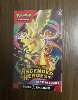 Pokemon TCG Mega Evolution Ascended Heroes Booster Bundle 6 Packs SAME DAY SHIP - Image 1