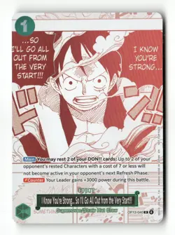 One Piece #OP13-040I Know You're Strong So I'll Go All Out from the Very Start - Image 1