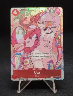 Bandai One Piece Card Game Uta Promo OP01-005 Holo EN - Image 1