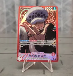 One Piece Trafalgar Law OP14-001 (Alternate Art) The Azure Sea's Seven Foil EN - Image 1