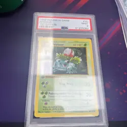 Pokemon Ivysaur PSA Graded PSA 9 NM-MT 1st Edition Shadowless Base Set 24/102 - Image 1