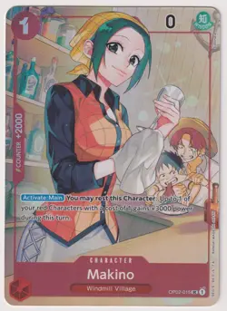 Makino OP02-015 Promo NM One Piece TCG English - Image 1