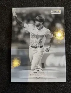 Freddie Freeman 2025 Stadium Club Black and White #168 Los Angeles Dodgers - Image 1