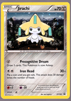 Jirachi XY195 Black Star Promo Holo 2017 Pokemon TCG Card NM - Image 1