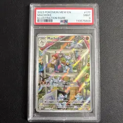 2023 Pokemon Machoke Scarlet & Violet 151 #177/165 Illustration Rare PSA 9 - Image 1