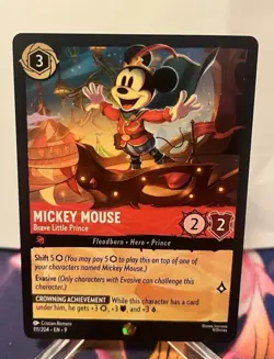 Mickey Mouse-Brave Little Prince 111/204 Fabled Legendary Card Disney Lorcana - Image 1