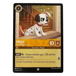 101 Dalmatians Patch Disney Lorcana Trading Card - Intimidating Pup 14/204 - Image 1