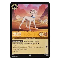101 Dalmatians Disney Lorcana Trading Card Perdita On the Lookout 14/204 NM - Image 1