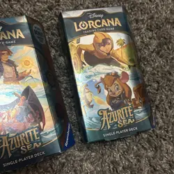 DISNEY LORCANA TRADING CARD GAME AZURITE SEA SINGLE-PLAYER DECKS - SET OF 2 - Image 3