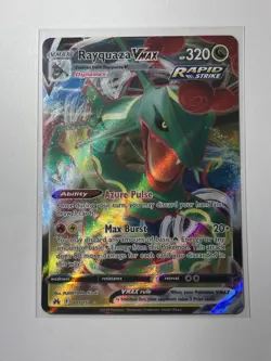 Rayquaza VMAX 101/159 Holo VMAX Rare Crown Zenith Pokemon Near Mint - Image 1