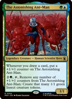 X 1 The Astonishing Ant-Man NM-M Marvel Super MTG Magic The Gathering - Image 1