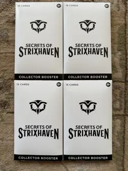 LOT OF 4 - Magic: The Gathering Secrets Of Strixhaven Collector Booster Pack - Image 1