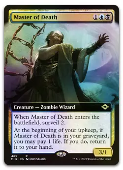 Master of Death (Extended Art) #465 (Foil) (NM) Modern Horizons 2 MH2 Magic MTG - Image 1